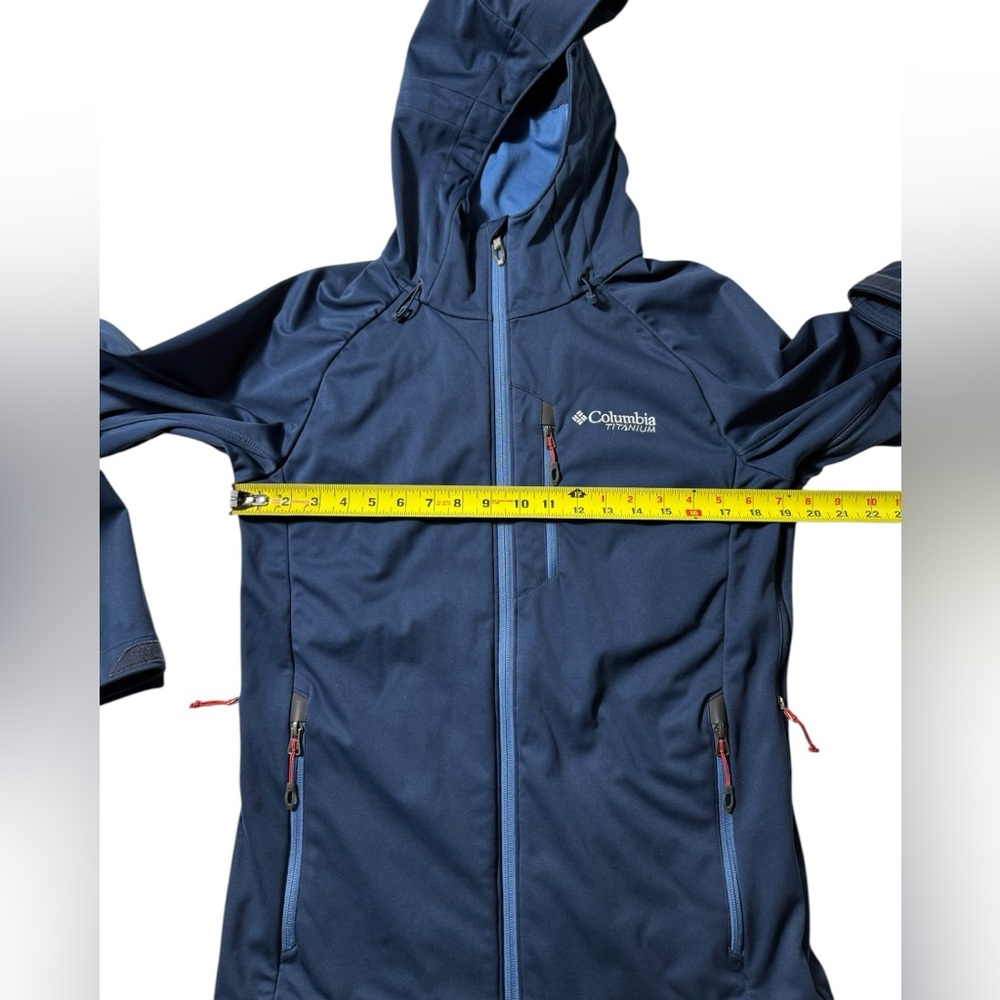 Columbia Men's Titanium Omni-Heat Hooded Soft Shell Jacket Blue Size Small - Picture 3 of 8